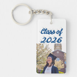 Class of 2026 sea blue script graduation  photo 