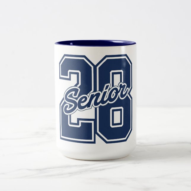 Class of 2026 Senior Pride Typography  Två-Tonad Mugg (Center)