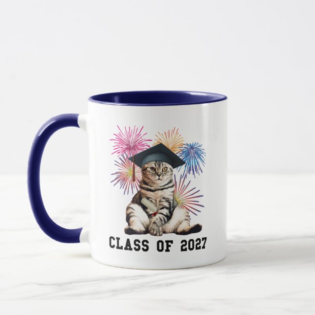 Class of 2027 Cat Lover Mugg (Vänster)
