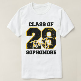 Class of 2028 Sophomore High School Back to School T Shirt