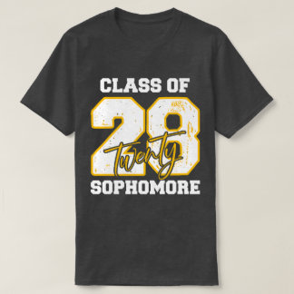 Class of 2028 Sophomore High School Back to School T Shirt