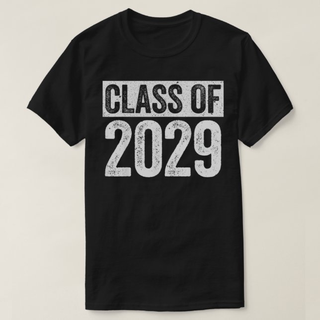Class Of 2029 T-Shirt Senior 2029 Graduation Gift  (Design framsida)