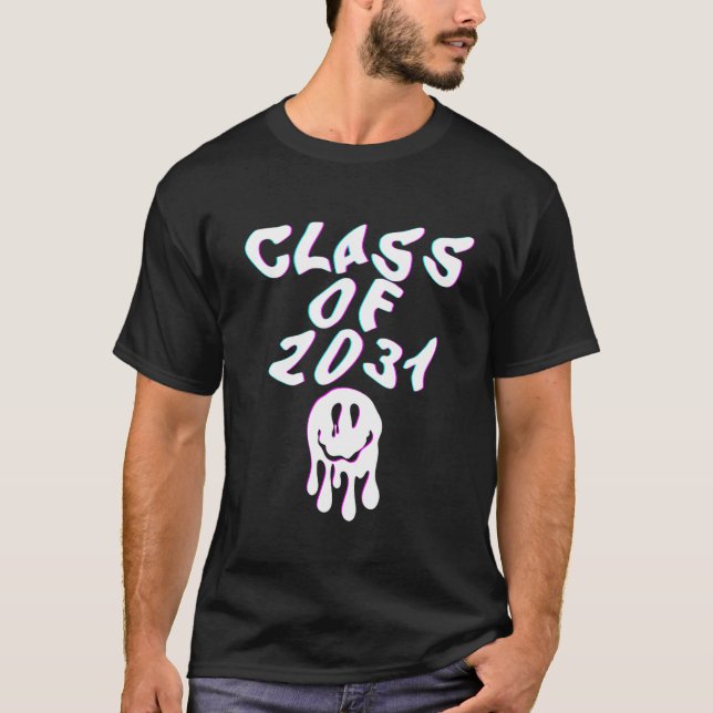 Class of 2031 Glitch Senior Class High School Pull T Shirt (Framsida)
