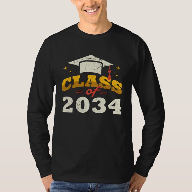 Class of 2034 grow me Graduation T Shirt (Framsida)