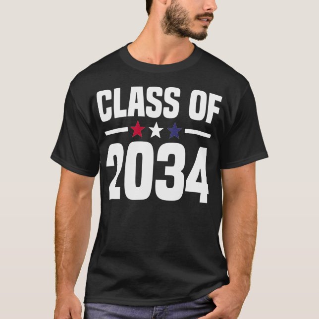 Class of 2034 Kindergarten Grow With Me Future Gra T Shirt (Framsida)