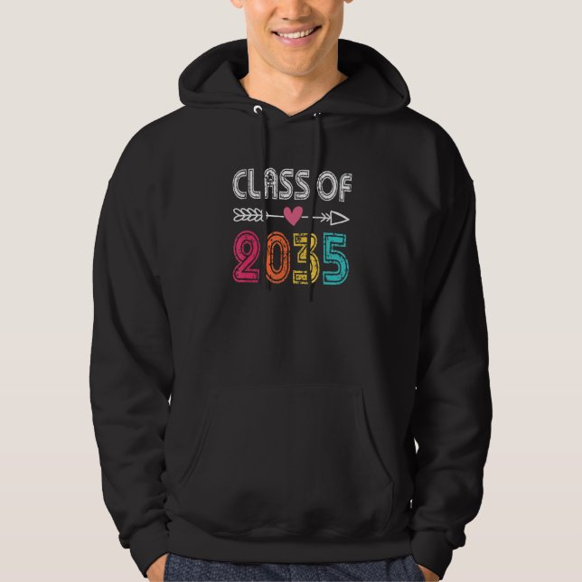 Class Of 2035 Grow With Me Pre K Kindergarten Grad Hoodie (Framsida)