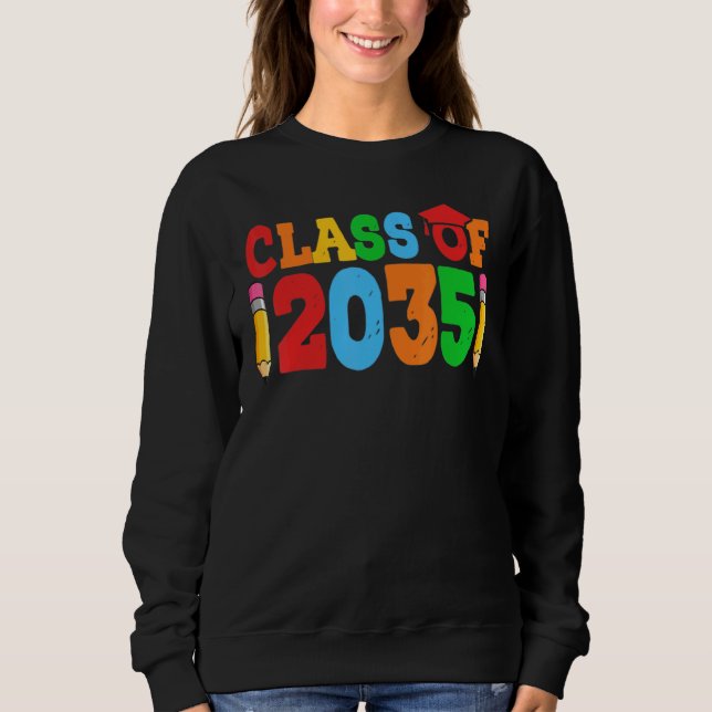 class of 2035 grow with me t shirt (Framsida)