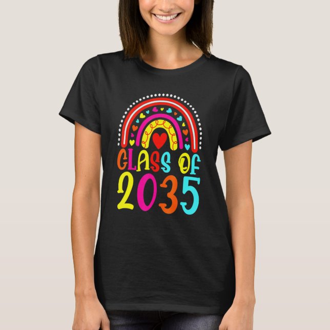 Class Of 2035  Kindergarten Graduate Kinder Gradua T Shirt (Framsida)