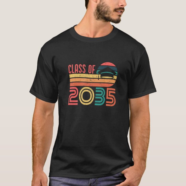 Class Of 2035 Kindergarten Graduation   T Shirt (Framsida)