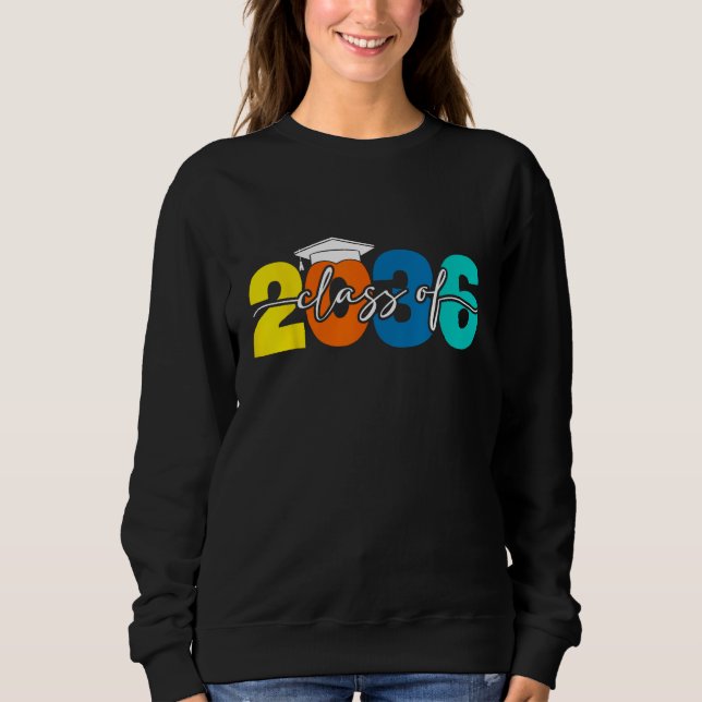 Class of 2036 Grow with Me First Day of School Gra T Shirt (Framsida)