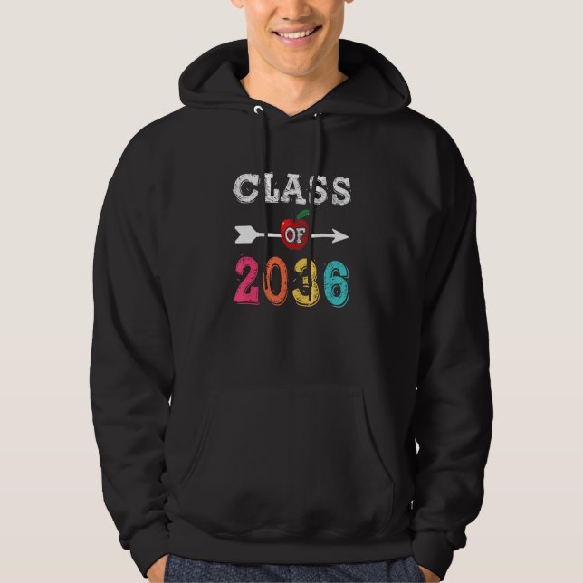 Class Of 2036  Pre K Graduate Preschool Graduation Hoodie (Framsida)