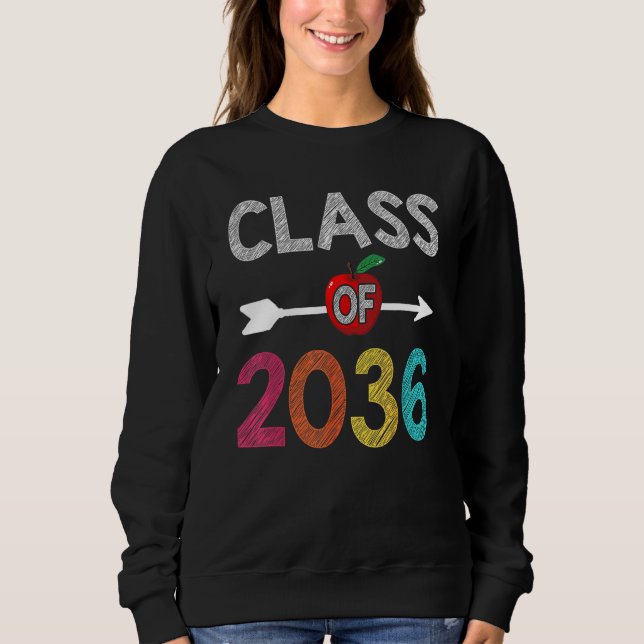 Class Of 2036  Pre K Graduate Preschool Graduation T Shirt (Framsida)