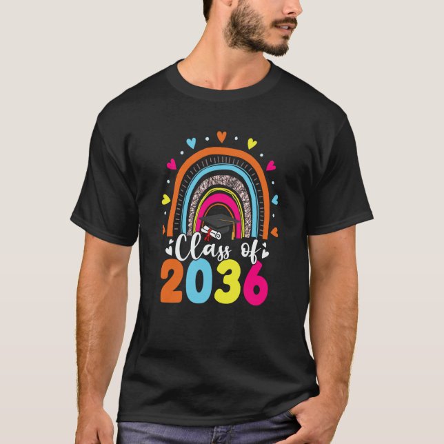 Class Of 2036 Senior 36 Graduate Preschool Graduat T Shirt (Framsida)