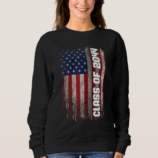 Class of 2044  Senior 2044 USA American Flag T Shirt