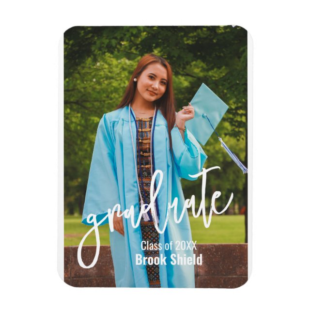 Class of 20xx | Personalized Graduation Photo Magnet (Vertikal)