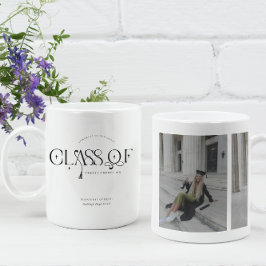 Class Of | Graduation Two Photo Coffee Mug Kaffemugg