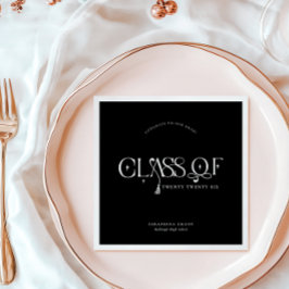Class Of | Modern Personalized Graduation Party Pappersservett