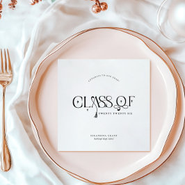 Class Of | Modern Personalized Graduation Party Pappersservett