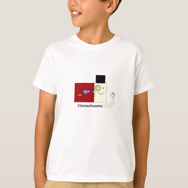 Classachusetts Massachusetts Kids' T-shirt (Framsida)