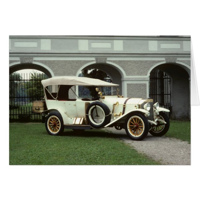 Classic 1913 Mercedes Phaeton Hälsningskort (Framsidan Horizontal)