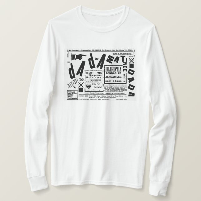 CLASSIC 1927 AVANT GARDE DADA ART POSTER TEE (Design framsida)