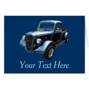 Classic 1937 Berömd American Make Pickup Hälsningskort