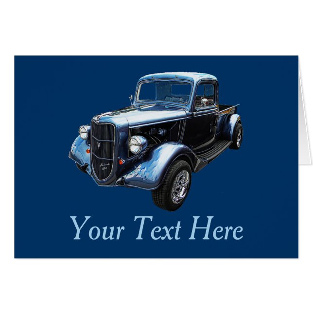 Classic 1937 Berömd American Make Pickup Hälsningskort (Framsidan Horizontal)