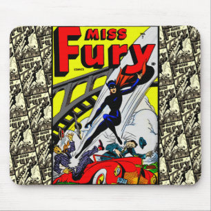 Classic 1940's Miss Fury Tecknads Mousepad Musmatta