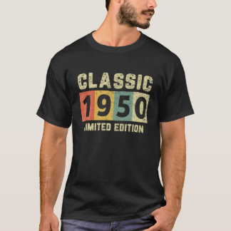 Classic 1950 Begränsad Edition Gift Retro 70th Bir T Shirt