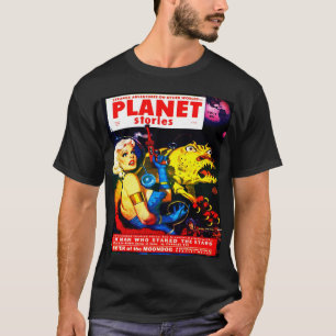 CLASSIC 1952 FANTASY SCI FI PULP ILLUSTRATION T-SHIRT