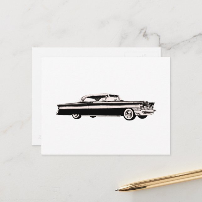 Classic 1956 Packard Clipper Vykort (Fram/Back In Situ)