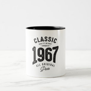Classic 1967 - 55:e födelsedagskorrigeringens Vint Två-Tonad Mugg