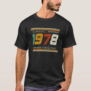 Classic 1978 Original Vintage 45 Birthday T Shirt