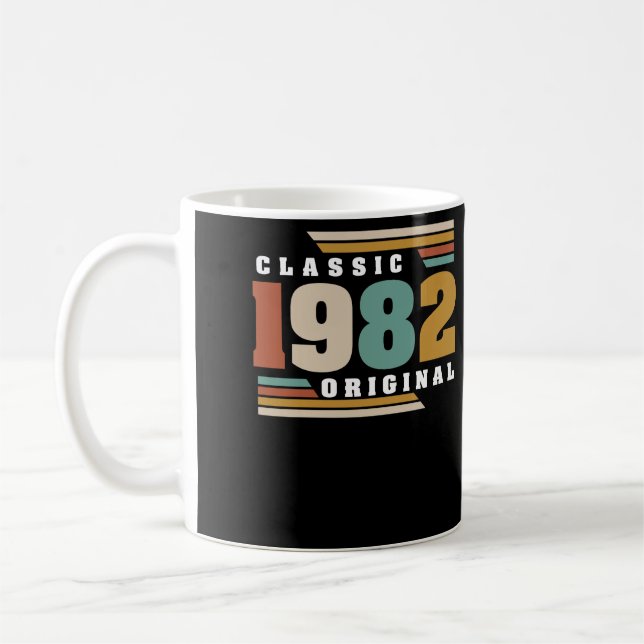 Classic 1982 Original 40 Birthday 40 Year Old Kaffemugg (Vänster)