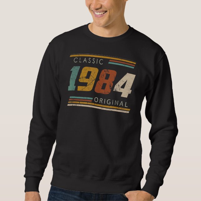 Classic 1984 Original Lång Ärmad Tröja (Framsida)