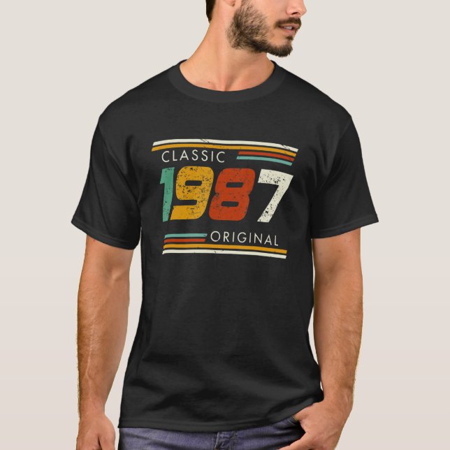 Classic 1987 Original Vintage T Shirt (Framsida)