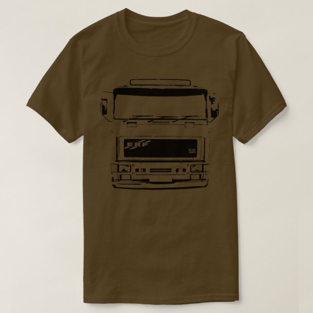 Classic 1990-talet ERF E lastbil monoblock T Shirt (Design framsida)
