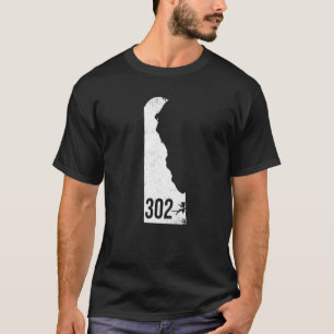 Classic 302 Delaware Pride disline State Area Code T Shirt