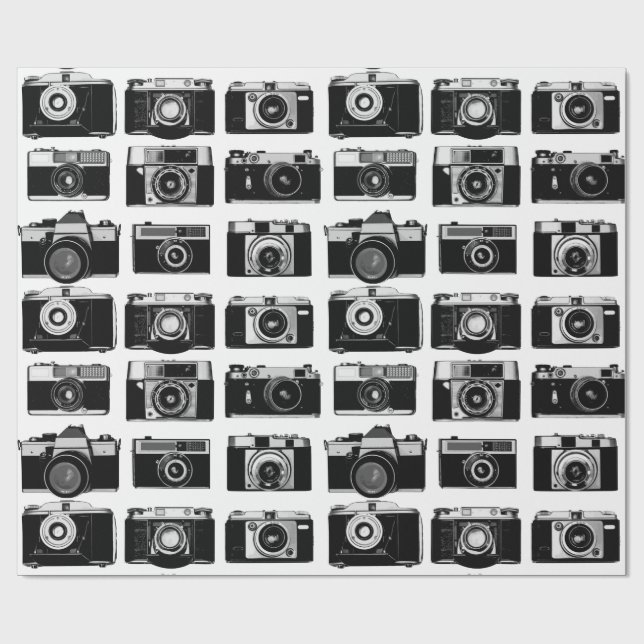 CLASSIC 35 mm PHOTO FILM CAMERAS MÖNSTER Presentpapper (Platt)