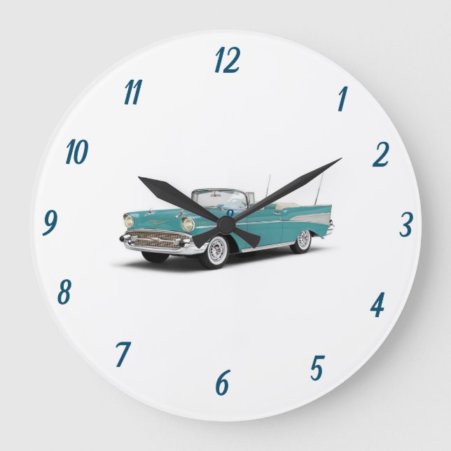 ****CLASSIC 57 CHEVY*** CLOCK STOR KLOCKA (Framsida)