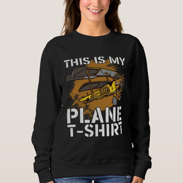 Classic Airplane This Is My Plane  Aviation Pilot T Shirt (Framsida)