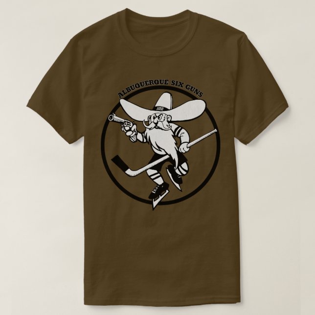 Classic Albuquerque Six Guns Hockey 19736 T Shirt (Design framsida)