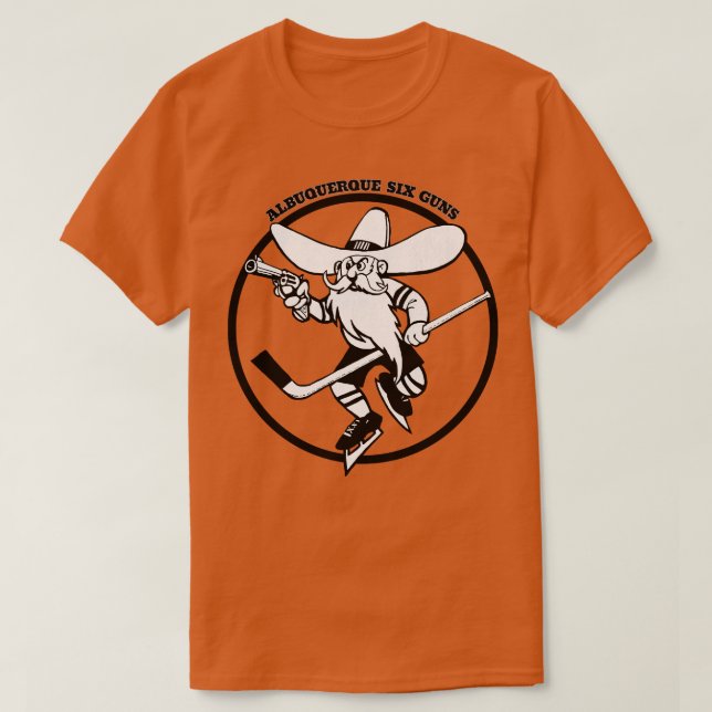 Classic Albuquerque Six Guns Hockey 1973 1 T Shirt (Design framsida)