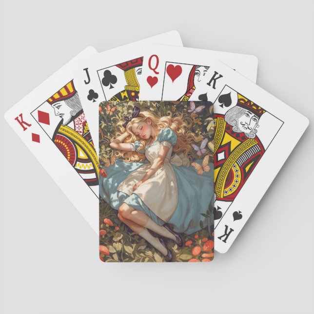 Classic Alice drömde om Wonderland Casinokort (Baksidan)