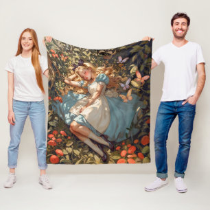 Classic Alice drömde om Wonderland Fleecefilt