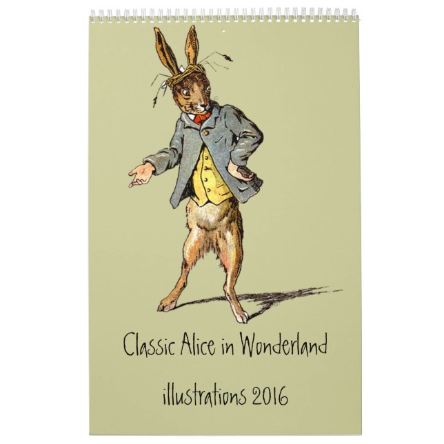 Classic Alice i Wonderland Calendar 2012 Kalender (Omslag)