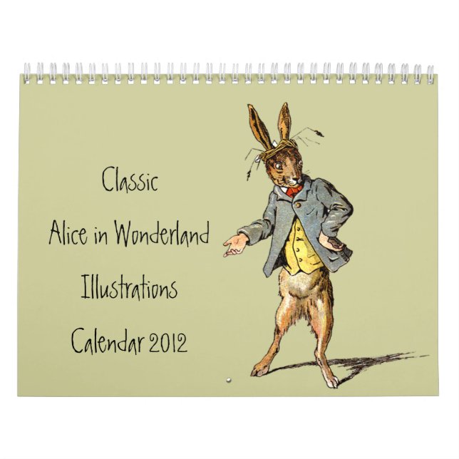 Classic Alice i Wonderland Calendar Kalender (Omslag)