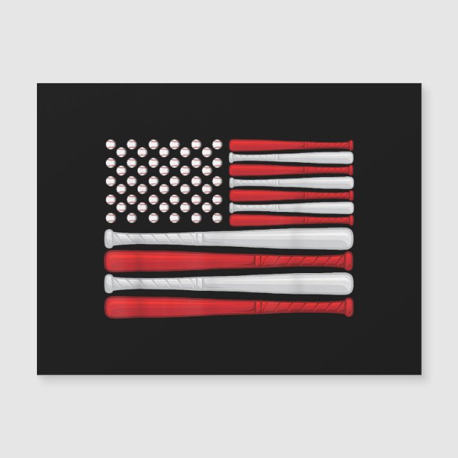 Classic American Baseball Flagga - Vintage Basebal (Framsida)
