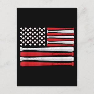 Classic American Baseball Flagga - Vintage Basebal Tilläggskort