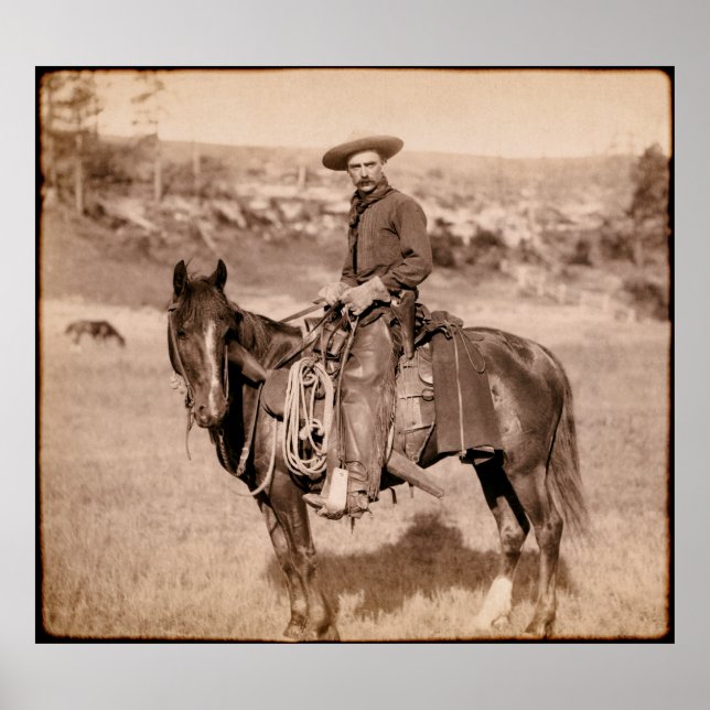 CLASSIC AMERICAN COWBOY C. 1888 POSTER (Framsidan)